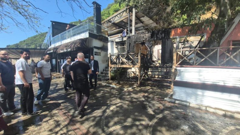 BİR OTEL YANGINI DA İNKUMU’NDA