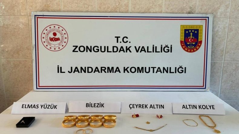 ZONULDAKTA ÇALINAN ZİYNET EŞYALARI GEREDE DE GÖMÜLÜ BULUNDU