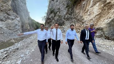 DOĞA HARİKASI ŞEKER KANYONU’NDA SELİN YARALARI SARILIYOR