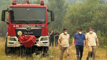 AK PARTİ KURMAYLARINDAN YANGIN AÇIKLAMASI