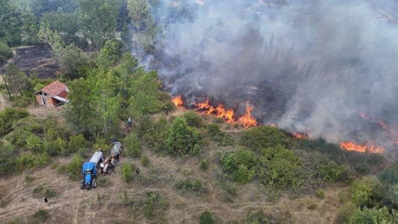 YANGIN ELBİRLİĞİYLE KONTROL ALTINA ALINDI