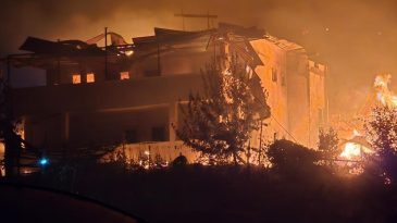 40 EV YANDI, 527 EV BOŞALTILDI