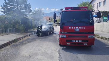 SEYİR HALİNDEYKEN ALEV ALDI