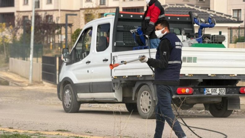 ŞEHİR BAŞTAN SONA İLAÇLANIYOR