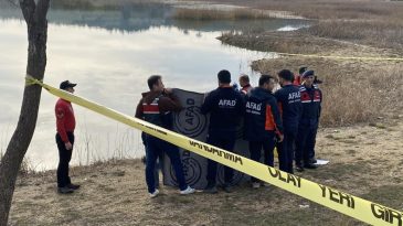 GÖLE GİREN İLÇE BAŞKANININ CANSIZ BEDENİNE ULAŞILDI