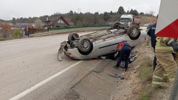 TAKLA ATAN ARABADAN YARA ALMADAN KURTULDU