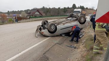 TAKLA ATAN ARABADAN YARA ALMADAN KURTULDU