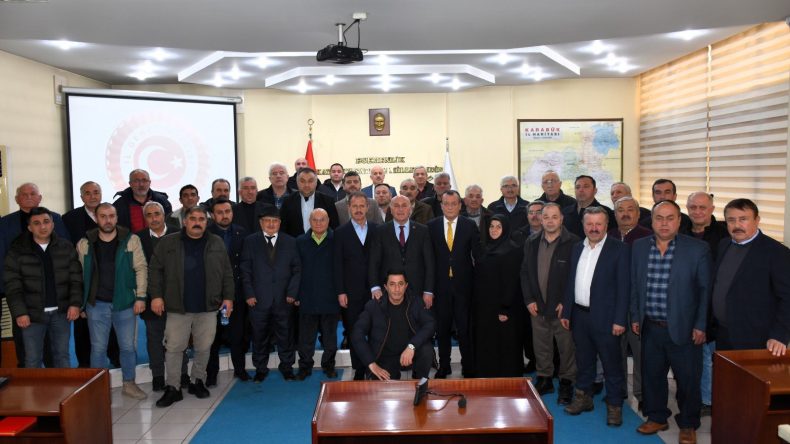 OVACIKLI MUHTARLARDAN ÖZEL İDAREYE TEŞEKKÜR ZİYARETİ