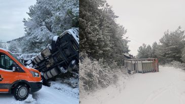 KARGAZ’IN GAZ YÜKLÜ TIRI DEVRİLDİ