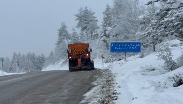 YÜKSEK KESİMLER YENİDEN BEYAZA BÜRÜNDÜ