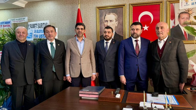 VEKİLLERDEN VE İL BAŞKANINDAN YENİ BAŞKAN KİRMAN’A HAYIRLI OLSUN ZİYARETİ