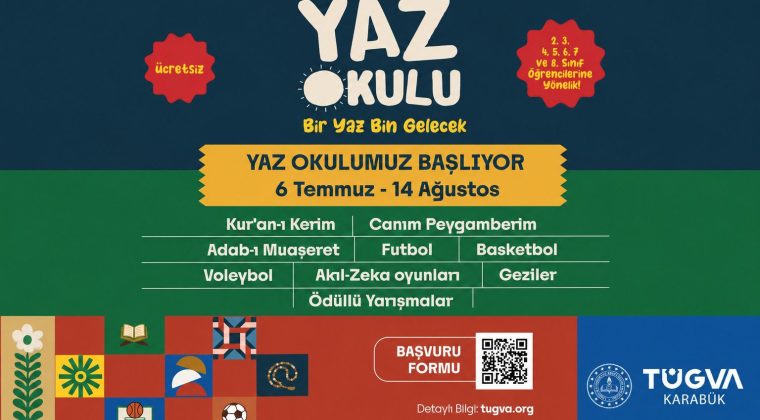 TÜGVA YAZ OKULLARI BAŞLIYOR