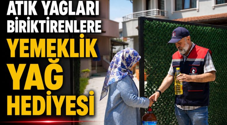 5 LİTRE ATIK YAĞ BİRİKTİRENE 1 LİTRE YEMEKLİK YAĞ