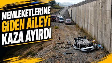 OTOMOBİL MENFEZE UÇTU